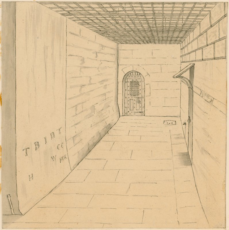 Madárketrec séta a Newgate börtönben alkotó: English School