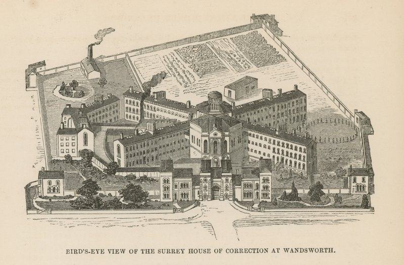 A Surrey House of Correction madártávlatból alkotó: English School