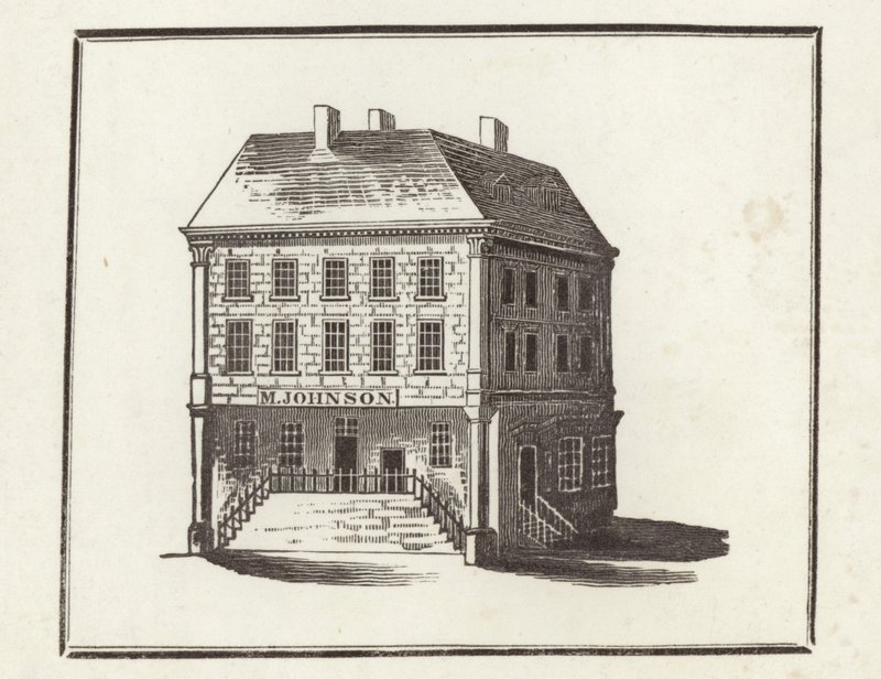 Dr. Johnson születési helye, Litchfield, Staffordshire alkotó: English School