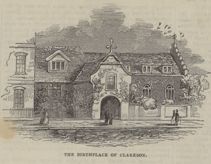 Thomas Clarkson, a rabszolgaság-ellenes kampányoló szülőhelye alkotó: English School