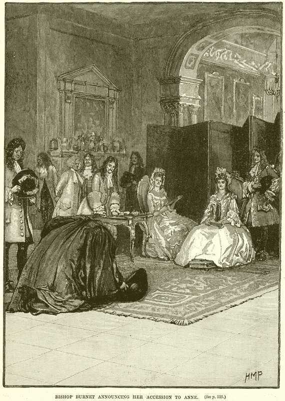 Burnet püspök bejelentette, hogy csatlakozik Anne-hez alkotó: English School