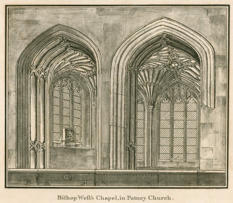 Bishop Wests Chapel, Putney Church, London alkotó: English School