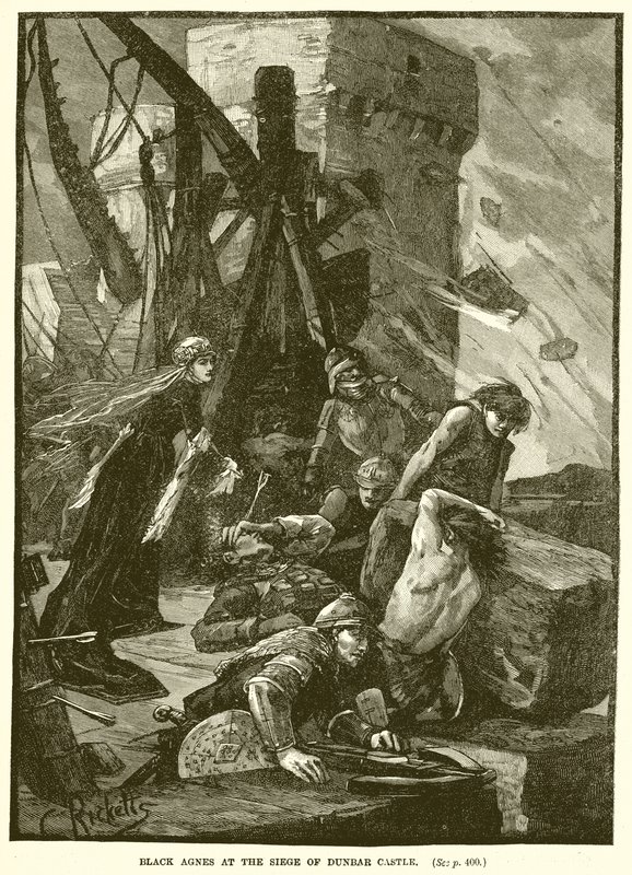 Fekete Ágnes a Dunbar-kastély ostrománál alkotó: English School