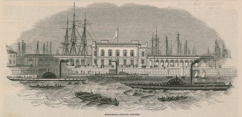 Blackwall Thames Steamer alkotó: English School