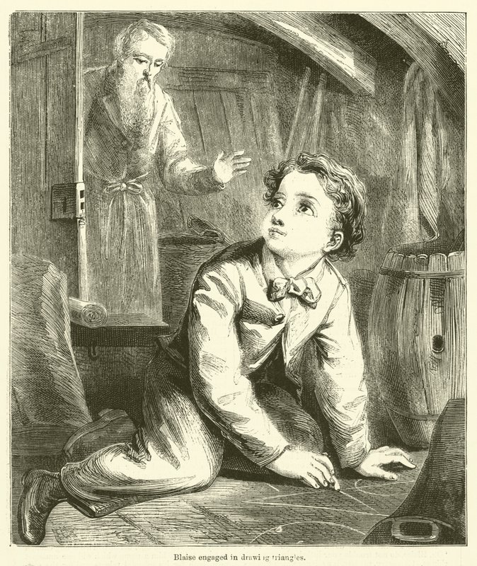 Blaise háromszög rajzolással foglalkozik (metszet) alkotó: English School