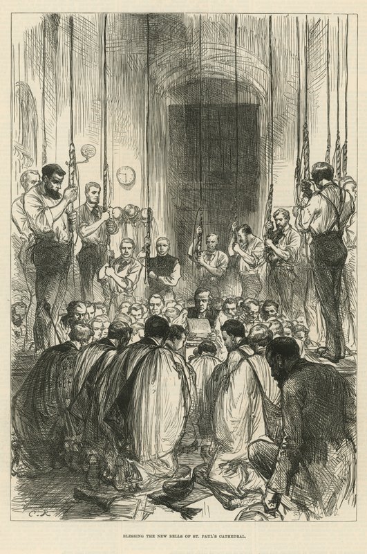 A Szent Pál-székesegyház új harangjainak megáldása alkotó: English School