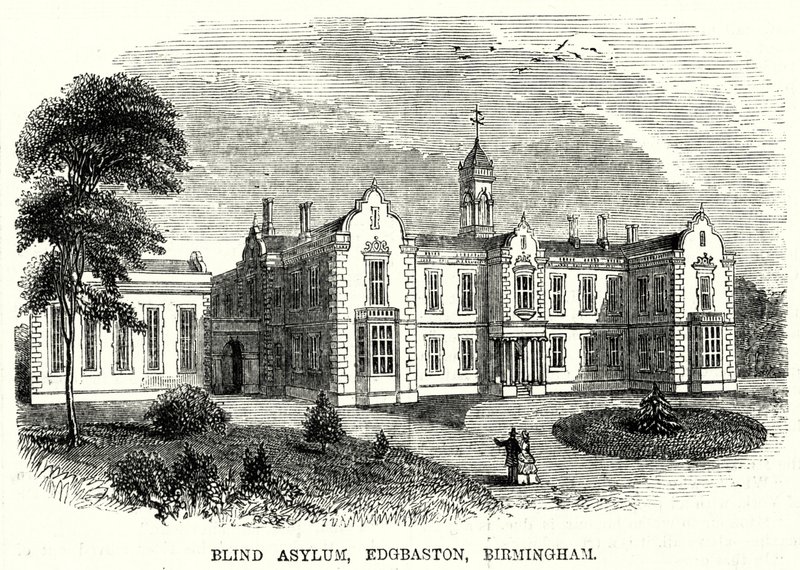 Blind Asylum, Edgbaston, Birmingham (metszet) alkotó: English School