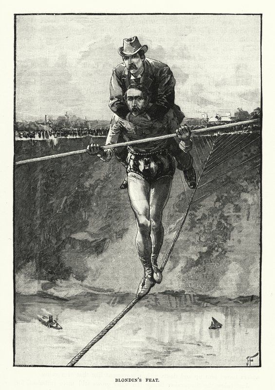 Blondin bravúrja (metszet) alkotó: English School