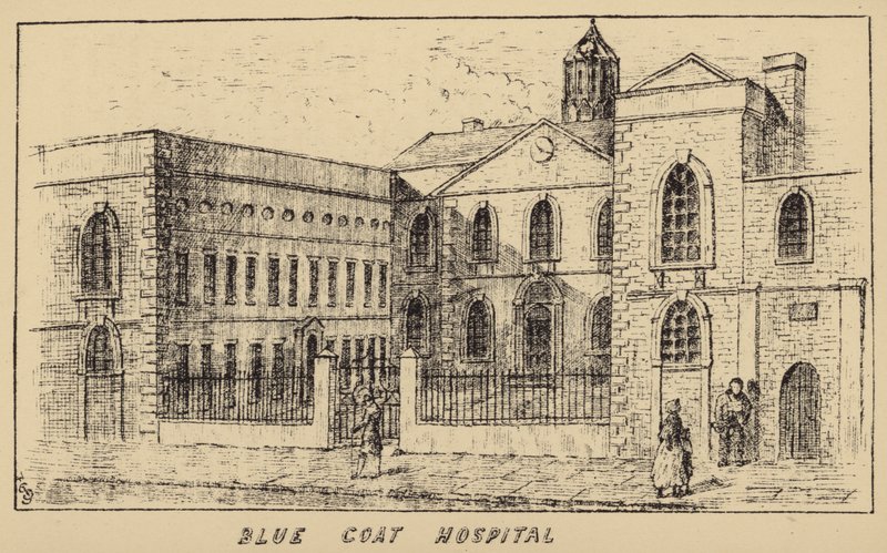 Blue Coat Hospital (metszet) alkotó: English School
