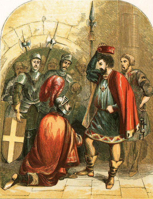 Bolingbroke és II. Richárd alkotó: English School