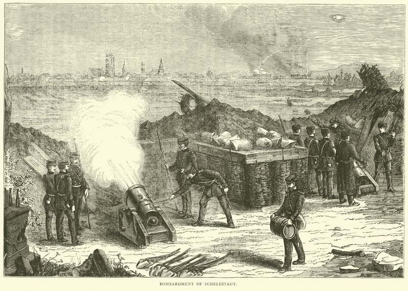 Schelestadt bombázása, 1870. október alkotó: English School