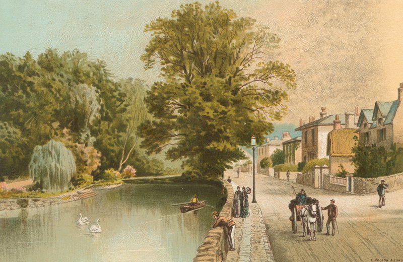 Bonchurch-tó, Ventnor közelében – Wight-sziget alkotó: English School