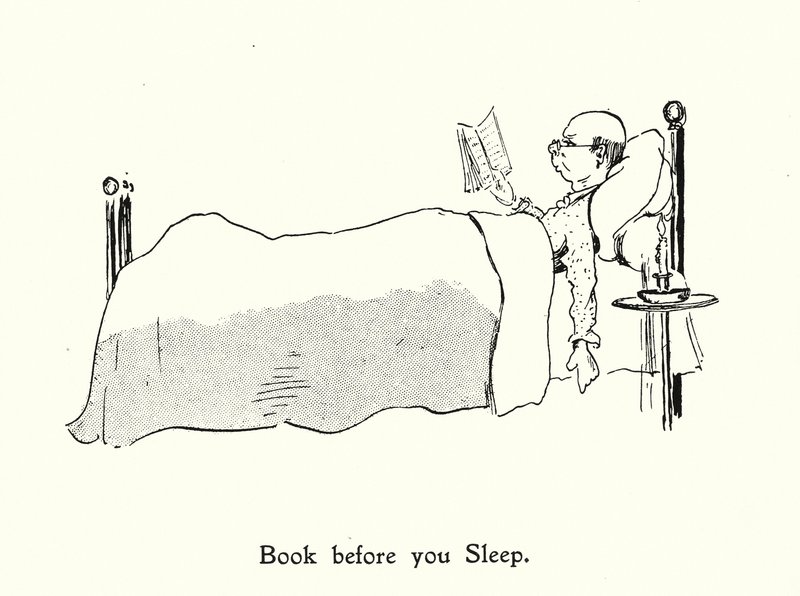 Book Before You Sleep; Look Before You Leap (litográfia) alkotó: English School