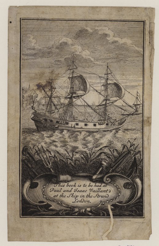 Könyvkereskedők, Paul és Isaac Vaillant, kereskedelmi kártya alkotó: English School