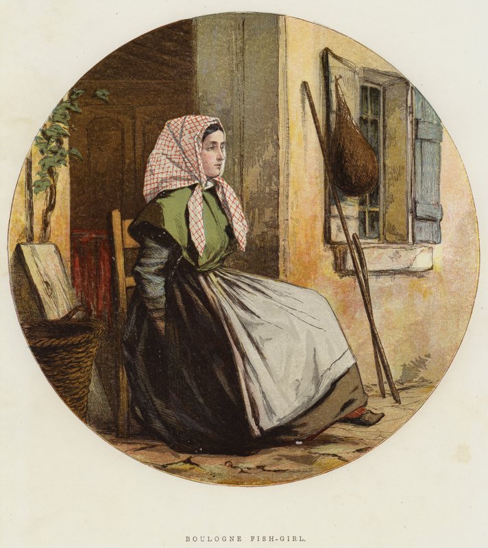 Boulogne-i halas lány (chromolitho) alkotó: English School