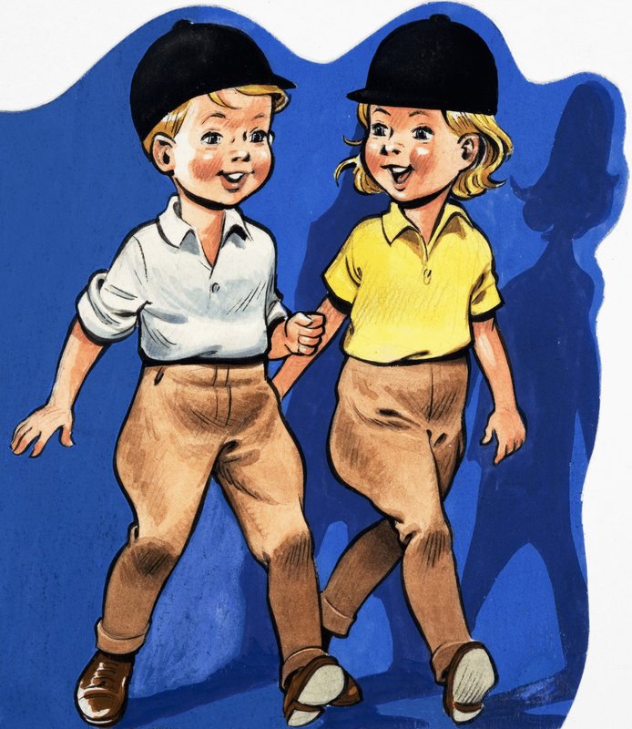 Fiú és lány Jodhpurban alkotó: English School