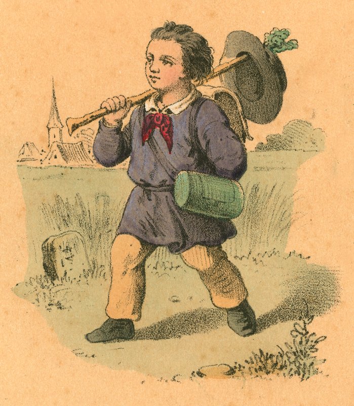 A fiú elindul, hogy szerencsét hozzon alkotó: English School