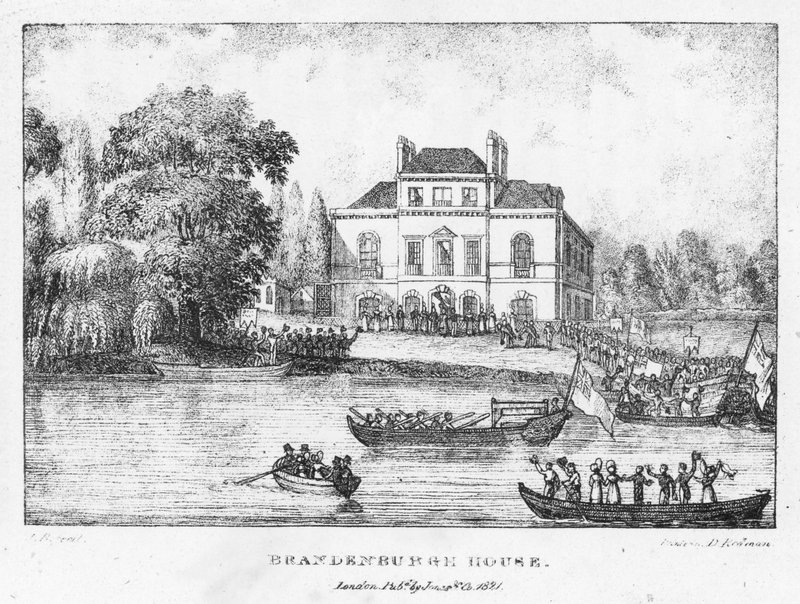Brandenburgh-ház, London (metszet) alkotó: English School