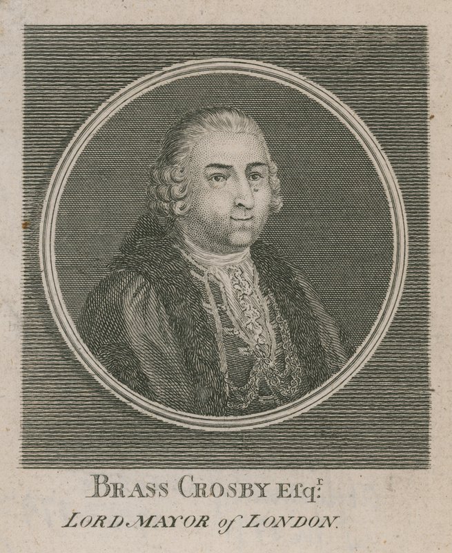 Brass Crosby, London főpolgármestere 1765 alkotó: English School