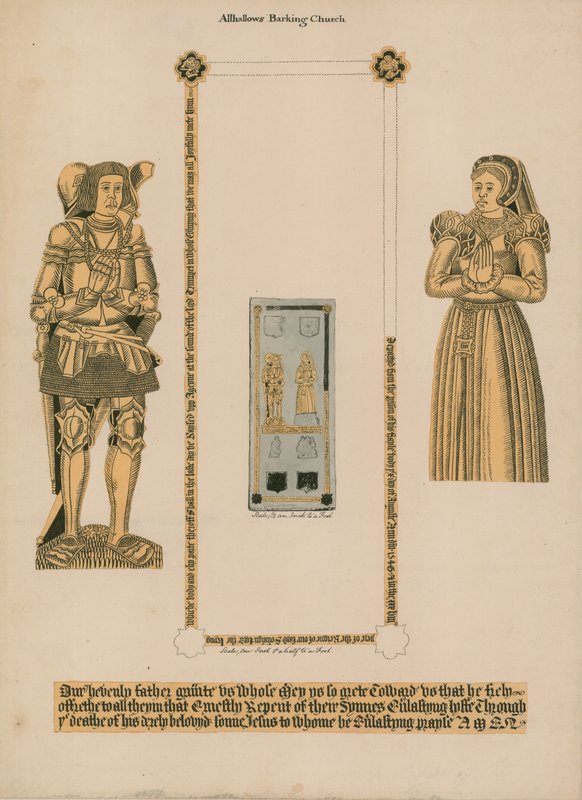 Brasses, All Hallows Barking Church alkotó: English School