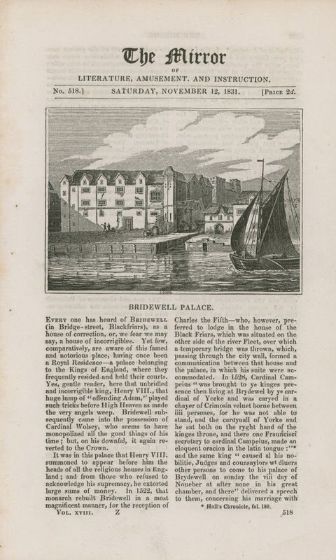 Bridewell palota alkotó: English School