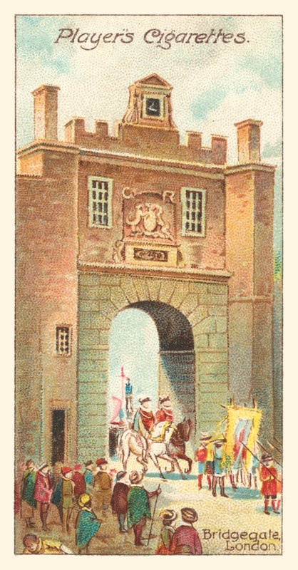 Bridgegate, London (chromolitho) alkotó: English School