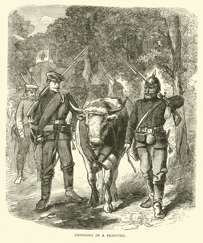 Fogoly behurcolása, 1870. szeptember alkotó: English School