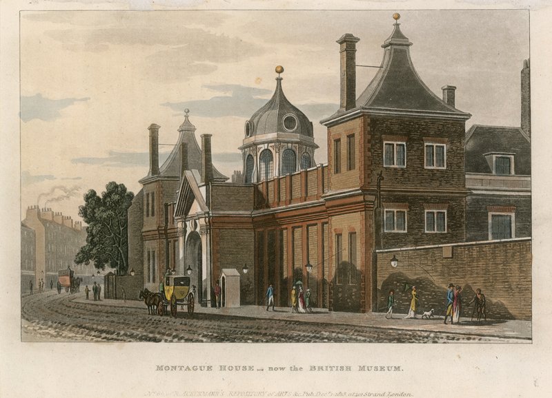 British Museum a Montague House-ban alkotó: English School