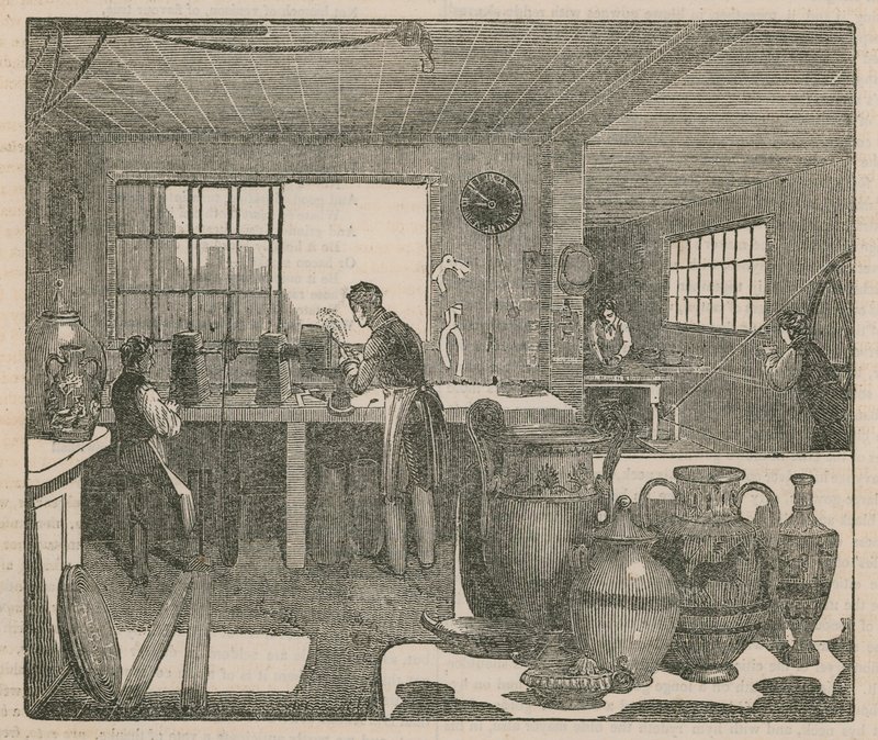 Brit gyártók: Pottery-ware alkotó: English School