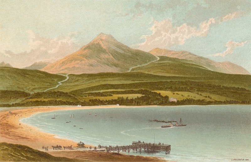 Brodick Bay és Goatfell alkotó: English School