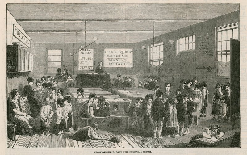 Brook Street, Ragged and Industrial School alkotó: English School