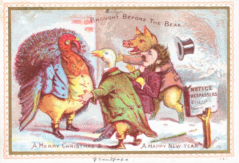 Hozott Before The Beak, karácsonyi képeslap alkotó: English School