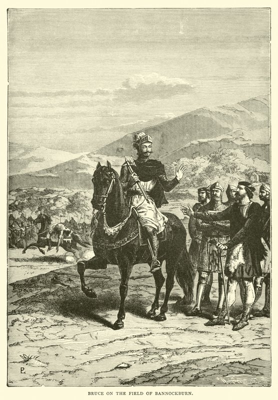 Bruce a bannockburni mezőn alkotó: English School