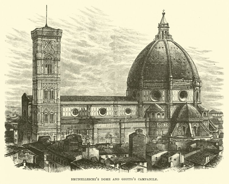 Brunelleschi kupolája és Giotto Campanile-je alkotó: English School