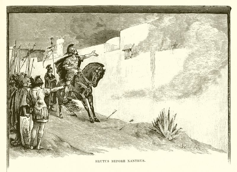 Brutus Xanthus előtt alkotó: English School