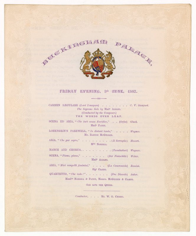 Buckingham-palota koncert, 1887. június 3 alkotó: English School