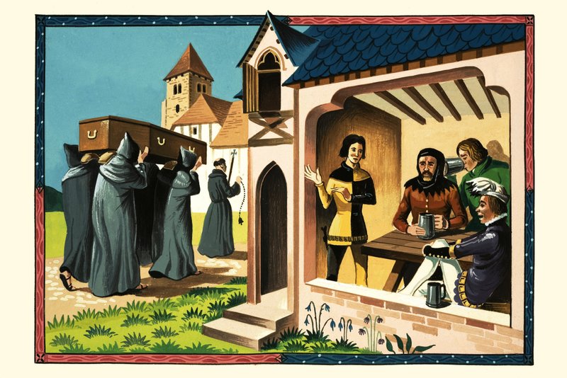 Temetés a régi időkben alkotó: English School