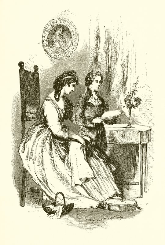 Burke felolvas az anyjának alkotó: English School