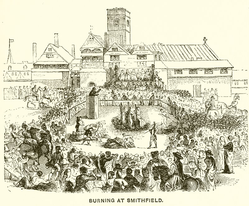 Égő Smithfieldben alkotó: English School