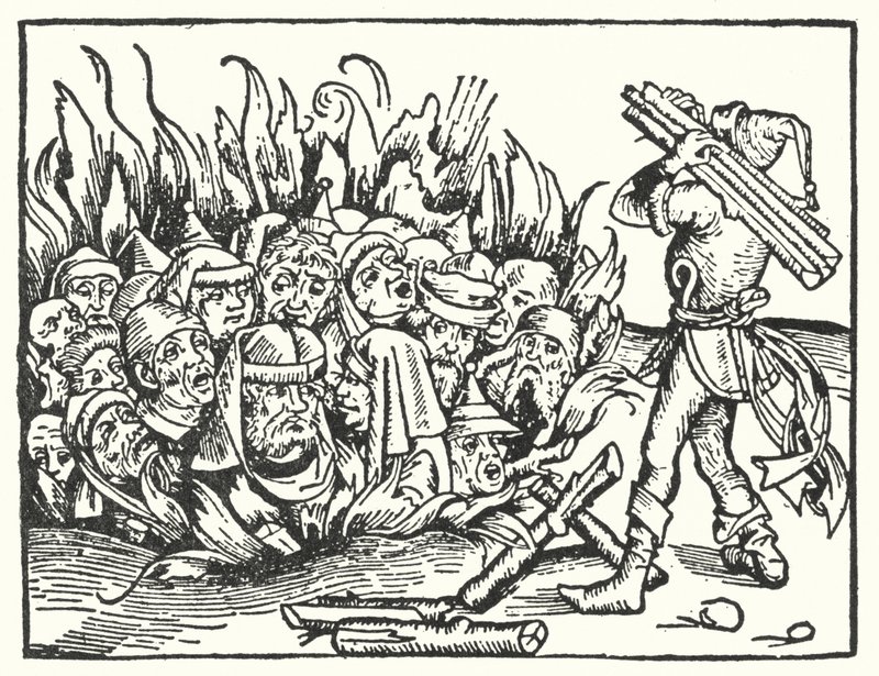 A zsidók elégetése pestisjárvány idején alkotó: English School