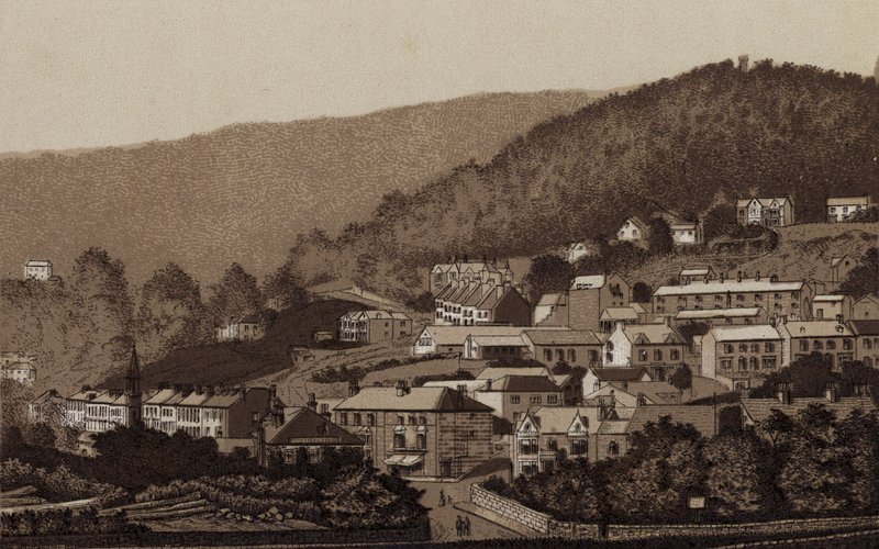 Buxton: Matlock Bath (litho) alkotó: English School