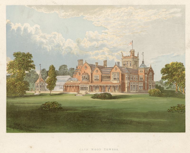Caen Wood Towers, Middlesex, Earl Mansfield székhelye alkotó: English School
