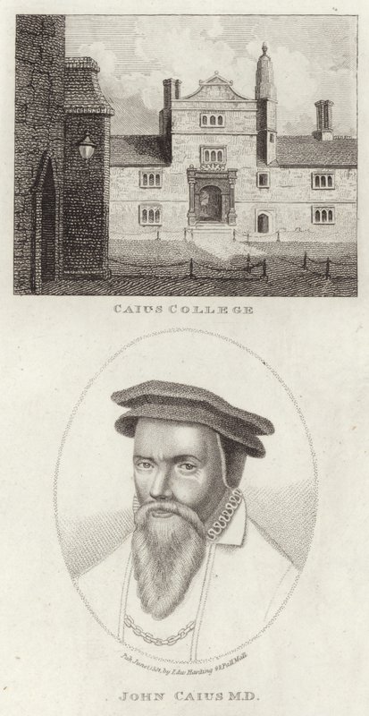 Caius College és Caius János portréja alkotó: English School