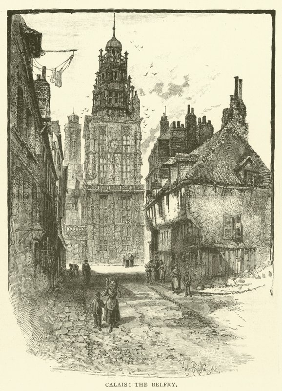 Calais, a harangláb (metszet) alkotó: English School