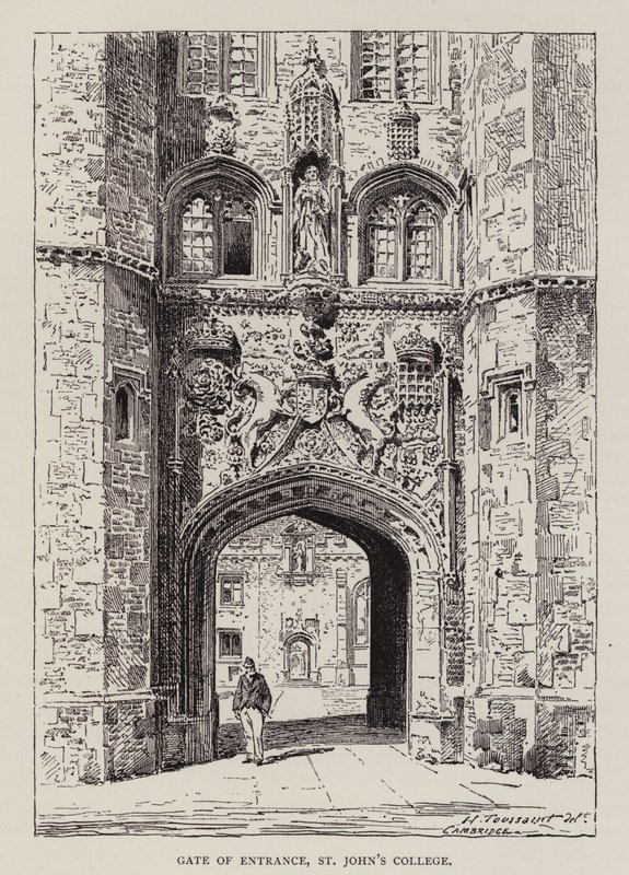 Cambridge: Bejárati kapu, St John