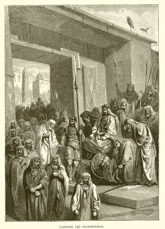 Cambyses és Psammetichus alkotó: English School