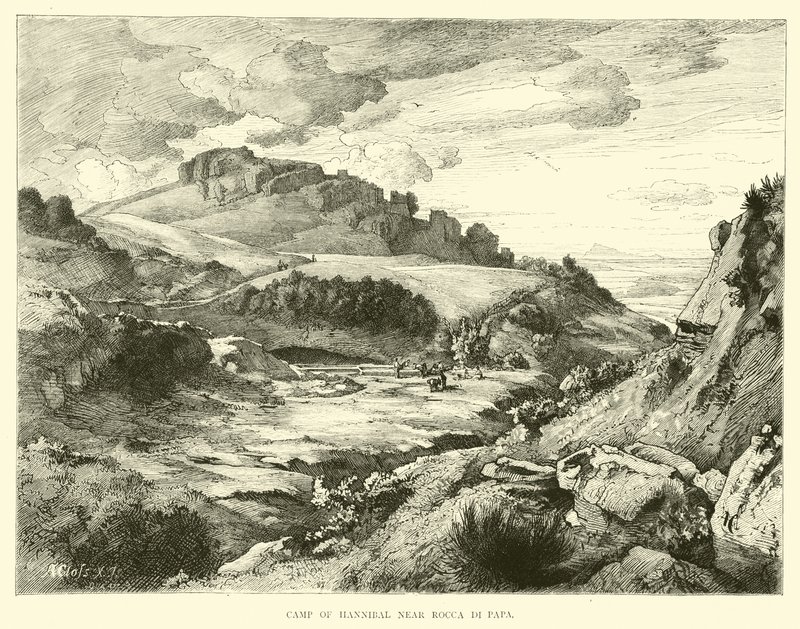 Hannibal tábora Rocca di Papa közelében alkotó: English School