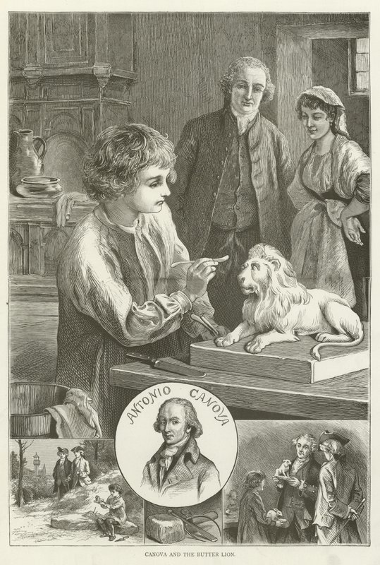 Canova és a vajoroszlán alkotó: English School