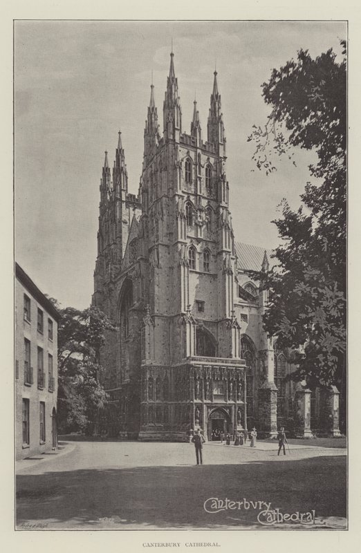 Canterbury katedrális (litho) alkotó: English School