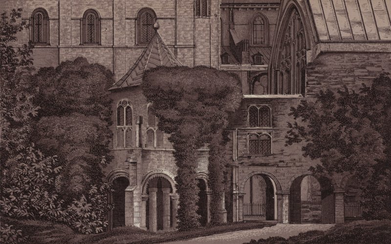 Canterbury: The Babtistry (litho) alkotó: English School